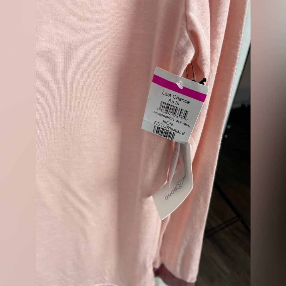 Treasure & Bond Pink Long Sleeve Ringer T-Shirt Size Medium (8-10) NWT - Picture 5 of 8